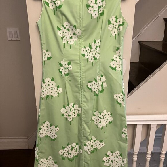 Vested Gentress MInt Dress with White Flowers - Picture 5 of 8